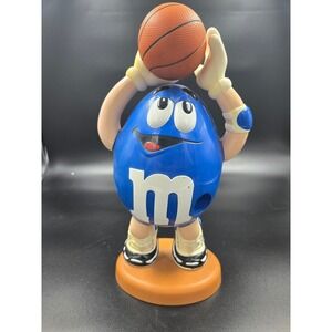 M&M's Blue Basketball Player Candy Dispenser Official Mars Collectible Toy